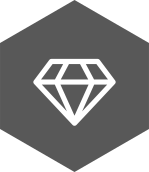 Small diamond logo for the home button